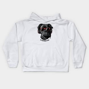 Cool Dogs - Sounds and Shade - Cane Corso Kids Hoodie